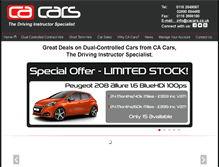 Tablet Screenshot of cacars.co.uk